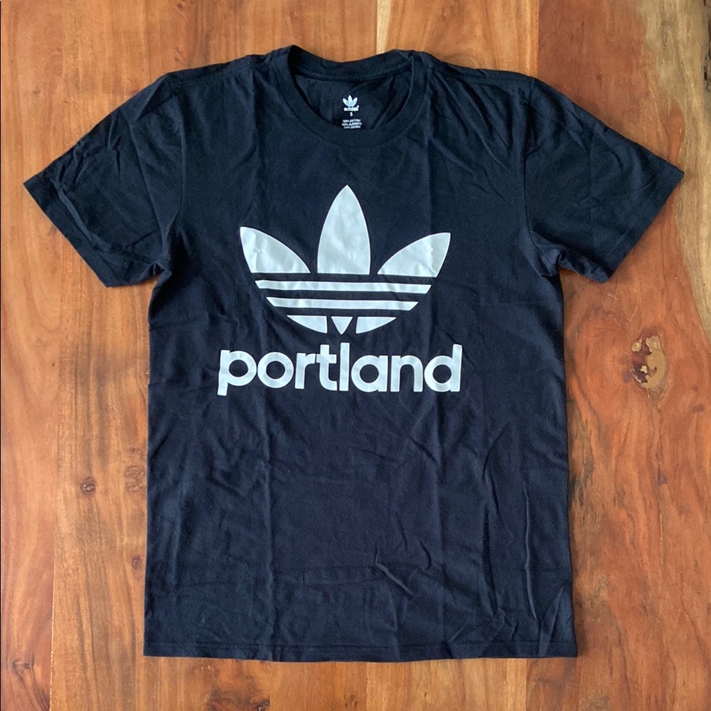Men’s unisex adidas Portland graphic tee athletic athleisure Oregon PNW small - Picture 2 of 8